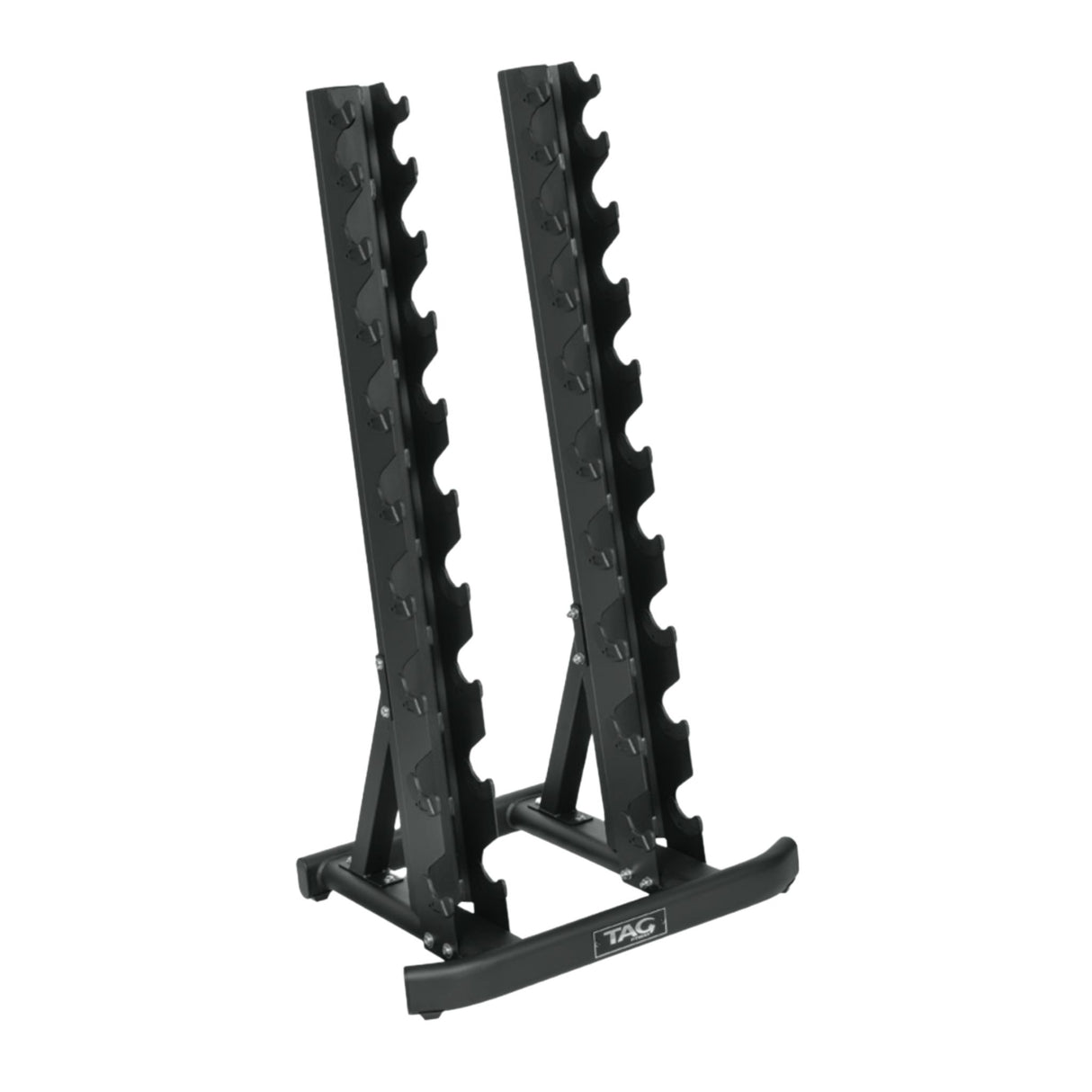 TAG Fitness 10-Pair Vertical Dumbbell Rack for Hex Dumbbells