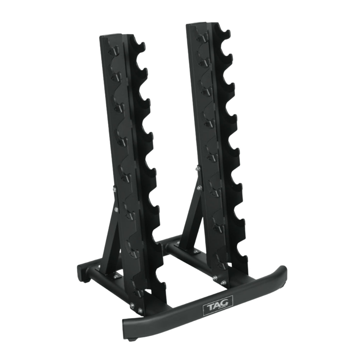TAG Fitness 8-Pair Vertical Dumbbell Rack for Hex Dumbbells