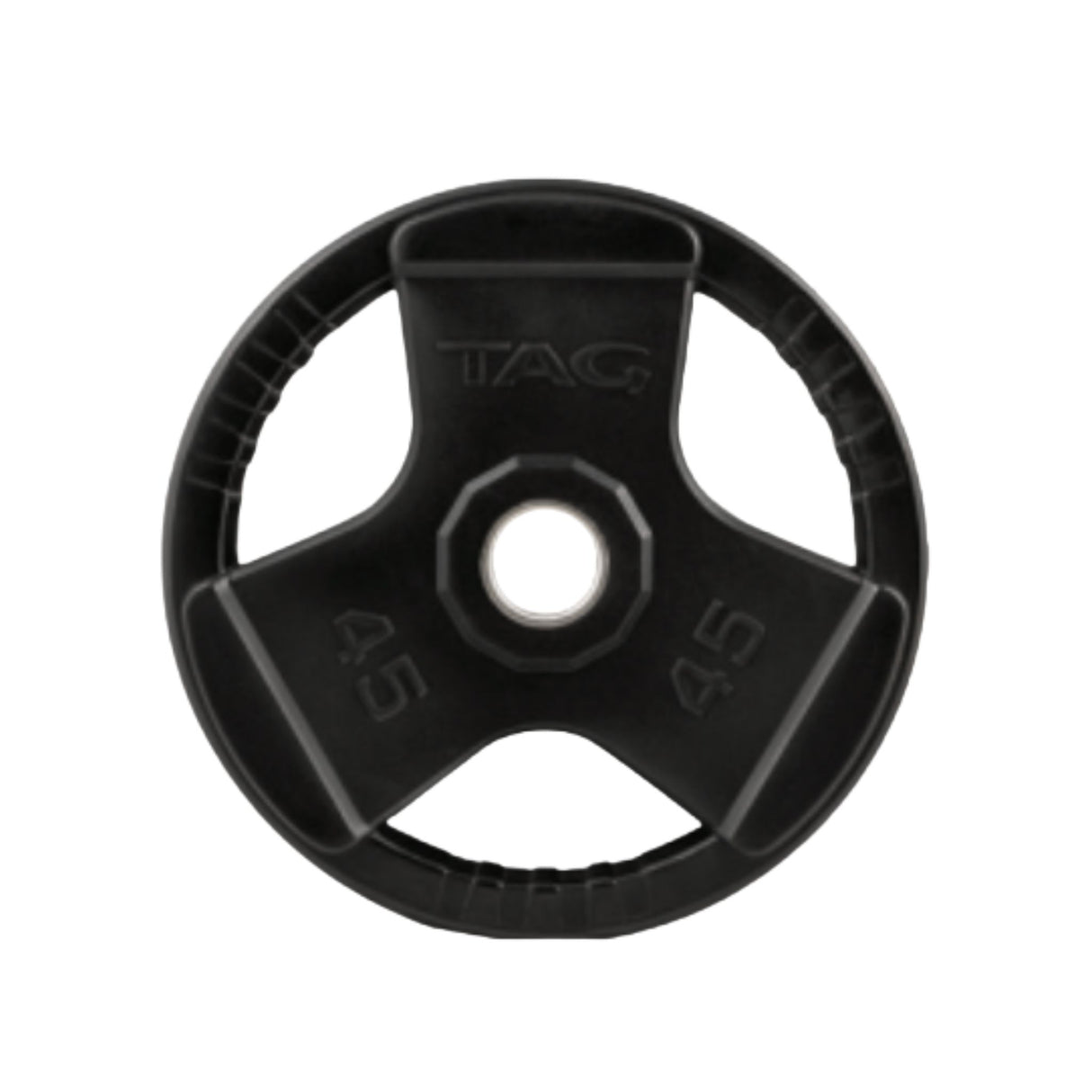 TAG Fitness Olympic Tri-Grip Urethane Encased Weight Plates