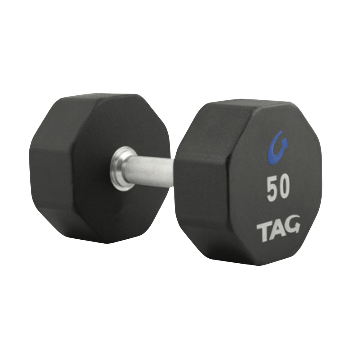 TAG Fitness 8-Sided Pro-Style Rubber Dumbbells