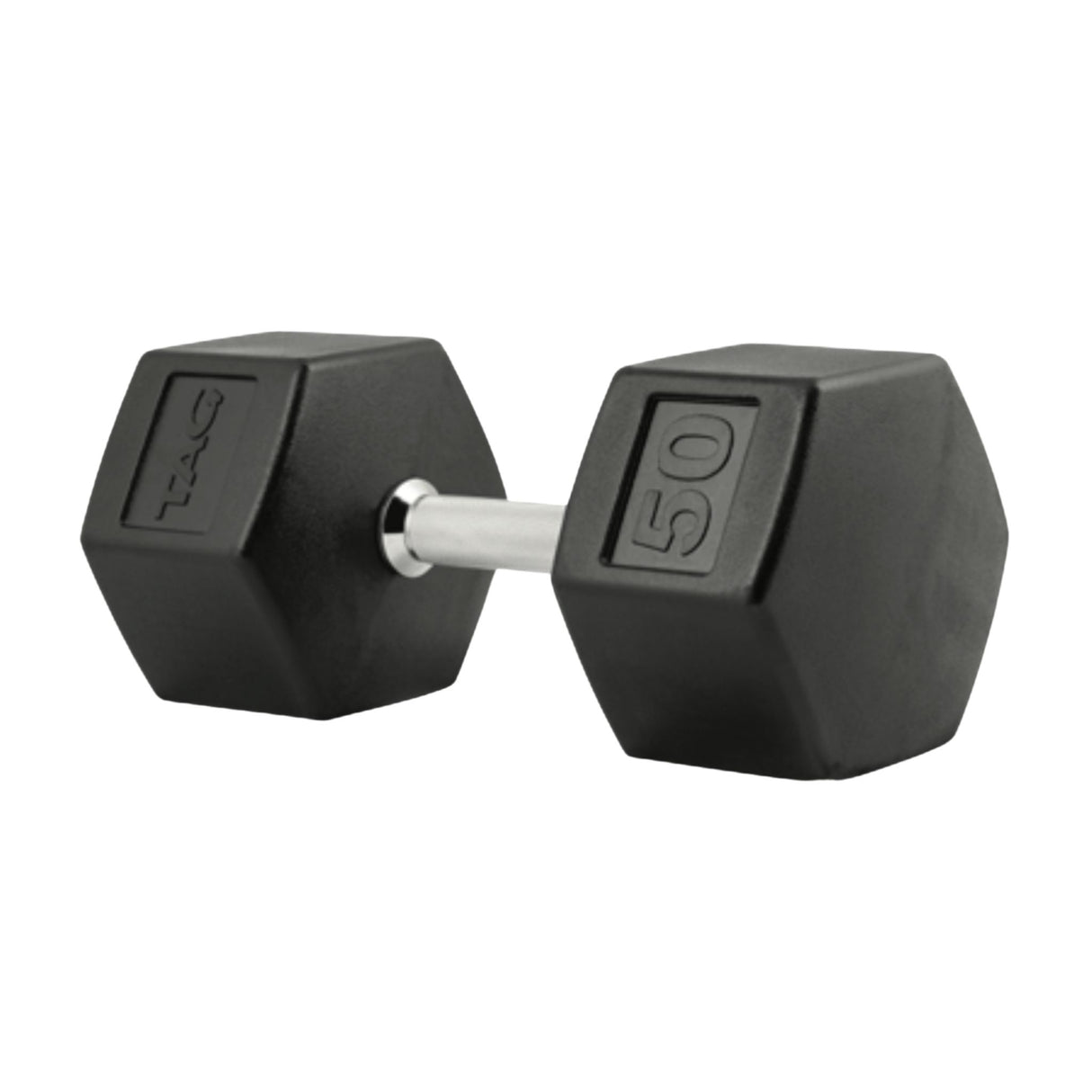TAG Fitness Hex Rubber Dumbbells